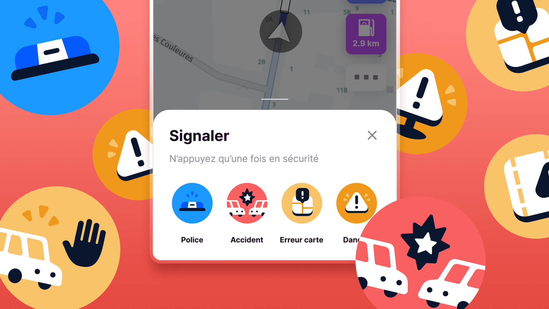 Account icons & GPS alerts pictograms